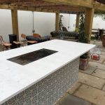 carrera quartz outdoor entertaining space