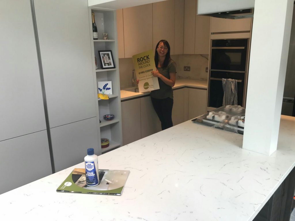 carrera white quartz worktops blackheath london