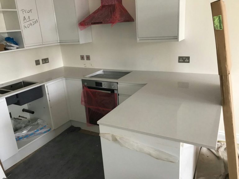 bianco de lusso quartz kitchen worktops