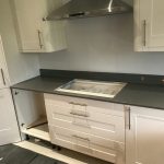 grigio medio stella quartz worktops in kitchen