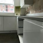 bianco de lusso quartz worktops with shark nose