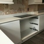 bianco de lusso quartz worktops with shark nose