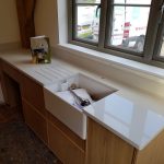 bianco de lusso white quartz worktops buntingford kitchen rock and co