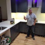 bianco de lusso white quartz worktops buntingford kitchen rock and co