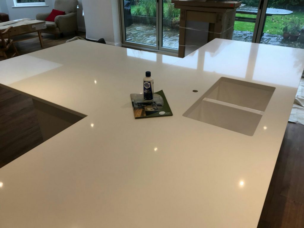 bianco puro white quartz worktops