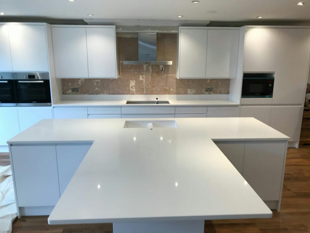 bianco puro white quartz worktops