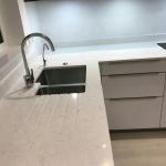 crl white water quartz kitchen worktops ickenham