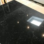 nero venata black marble effect quartz