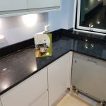 nero venata black marble quartz cambridge kitchen