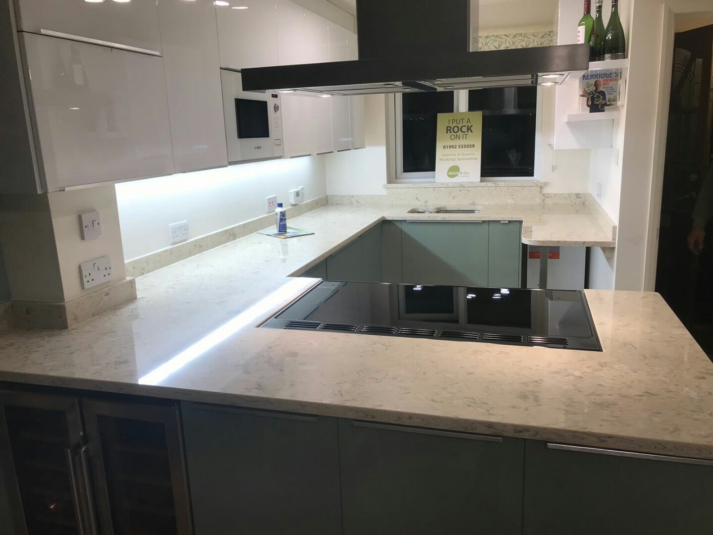 strapazzate quartz worktops rock and co