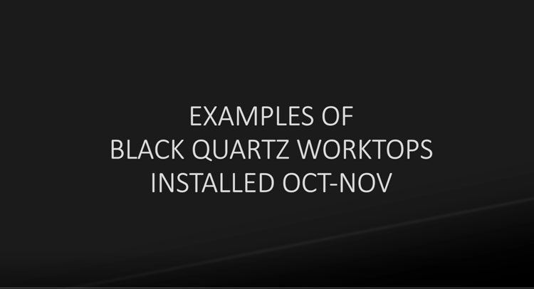 black quartz worktop examples
