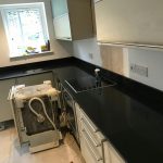 nero de lusso black sparkly quartz worktops