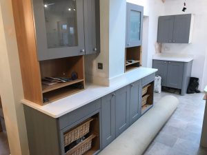 carrera quartz worktops grey kitchen rockandco