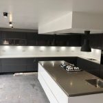 concreto seta and bianco puro quartz worktops rockandco