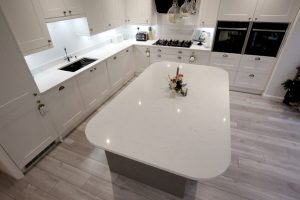 attica white carrera quartz worktops st albans kitchen rockandco