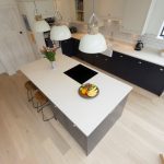 bianco carrina quartz worktop harpenden large open plan kitchen