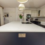 bianco carrina quartz worktop harpenden large open plan kitchen