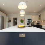 bianco carrina quartz worktop harpenden large open plan kitchen