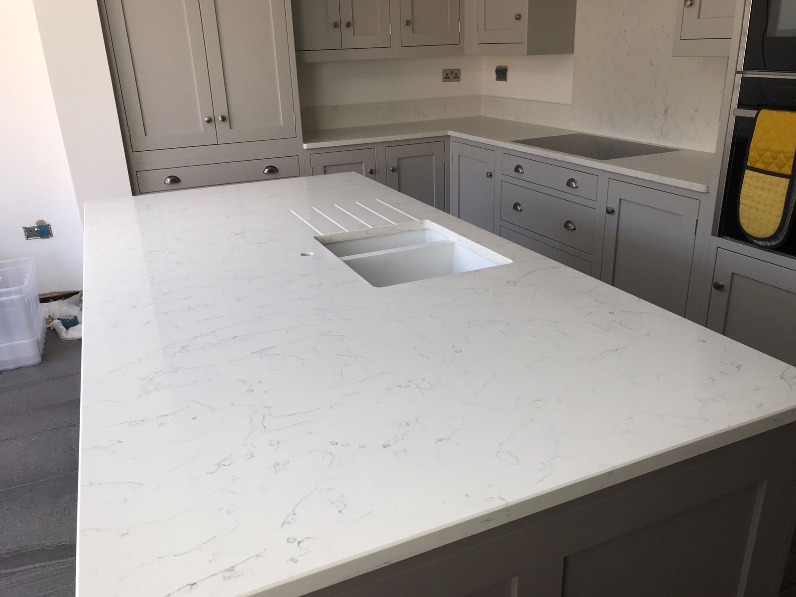 White Carrera- Upminster, Essex - Rock & Co Granite and Quartz Worktops