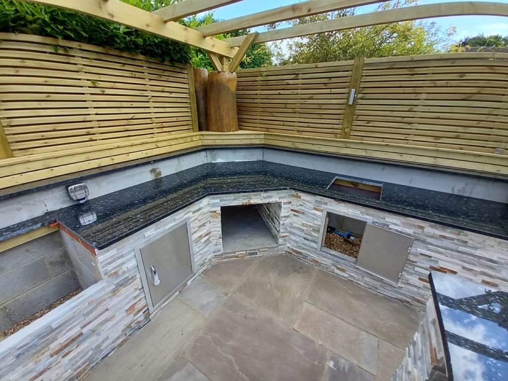 Outdoor kitchen worktops