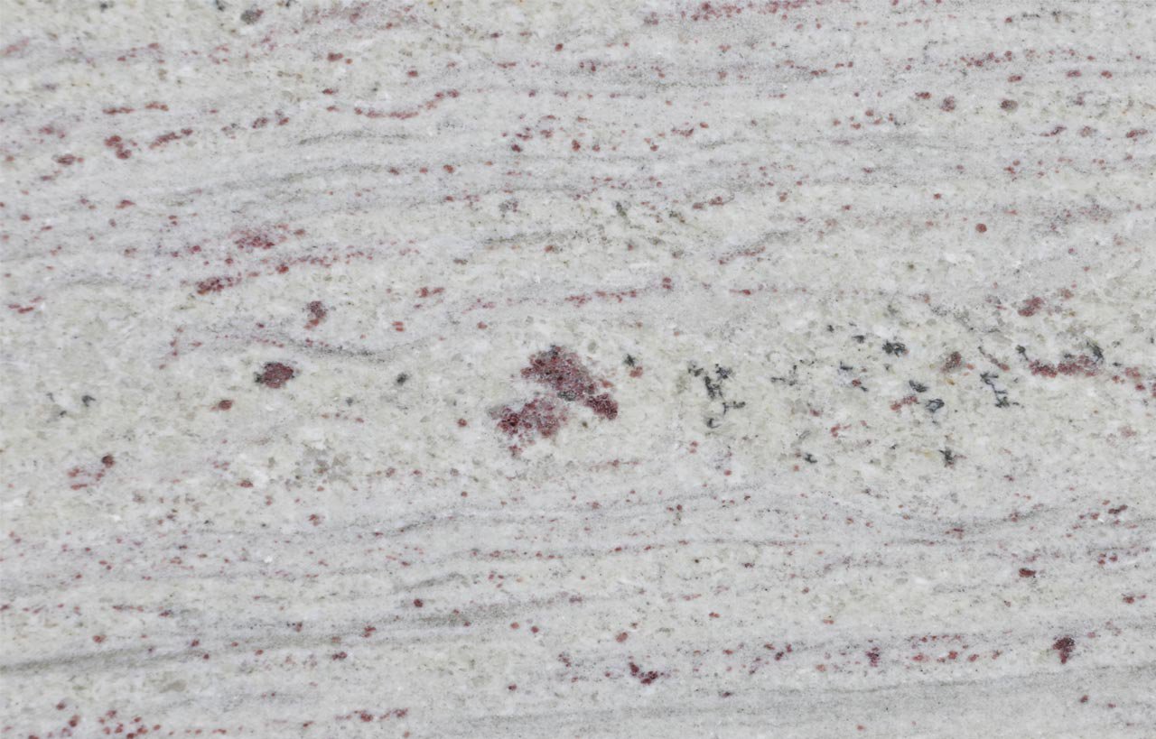 New Kashmir White granite sample showing the natural surface pattern