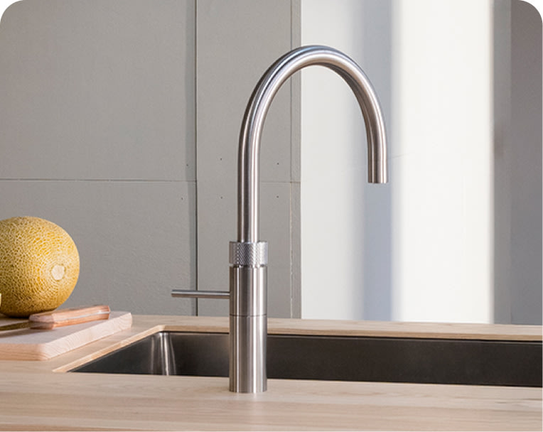 Quooker Fusion Round in a kitchen setting
